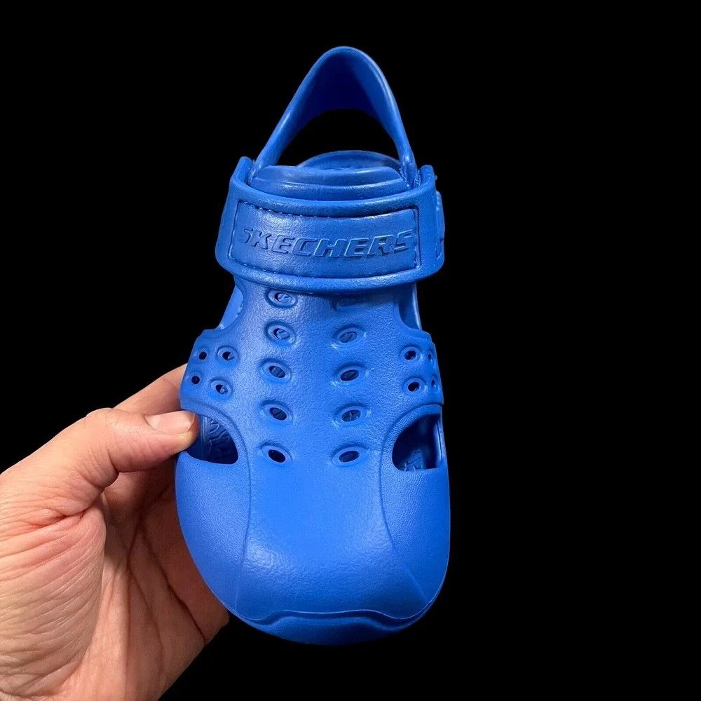Skechers Little Boys Foamies Fisherman Sandals Size 13‎ Royal Blue Closed Toe